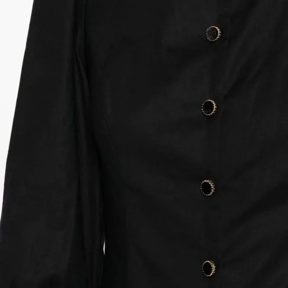 Reformation Black Halia Dress, Size 0 - Picture 4 of 7